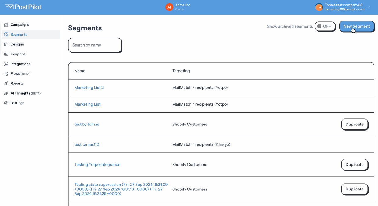 Yotpo Shopify Filter Segment