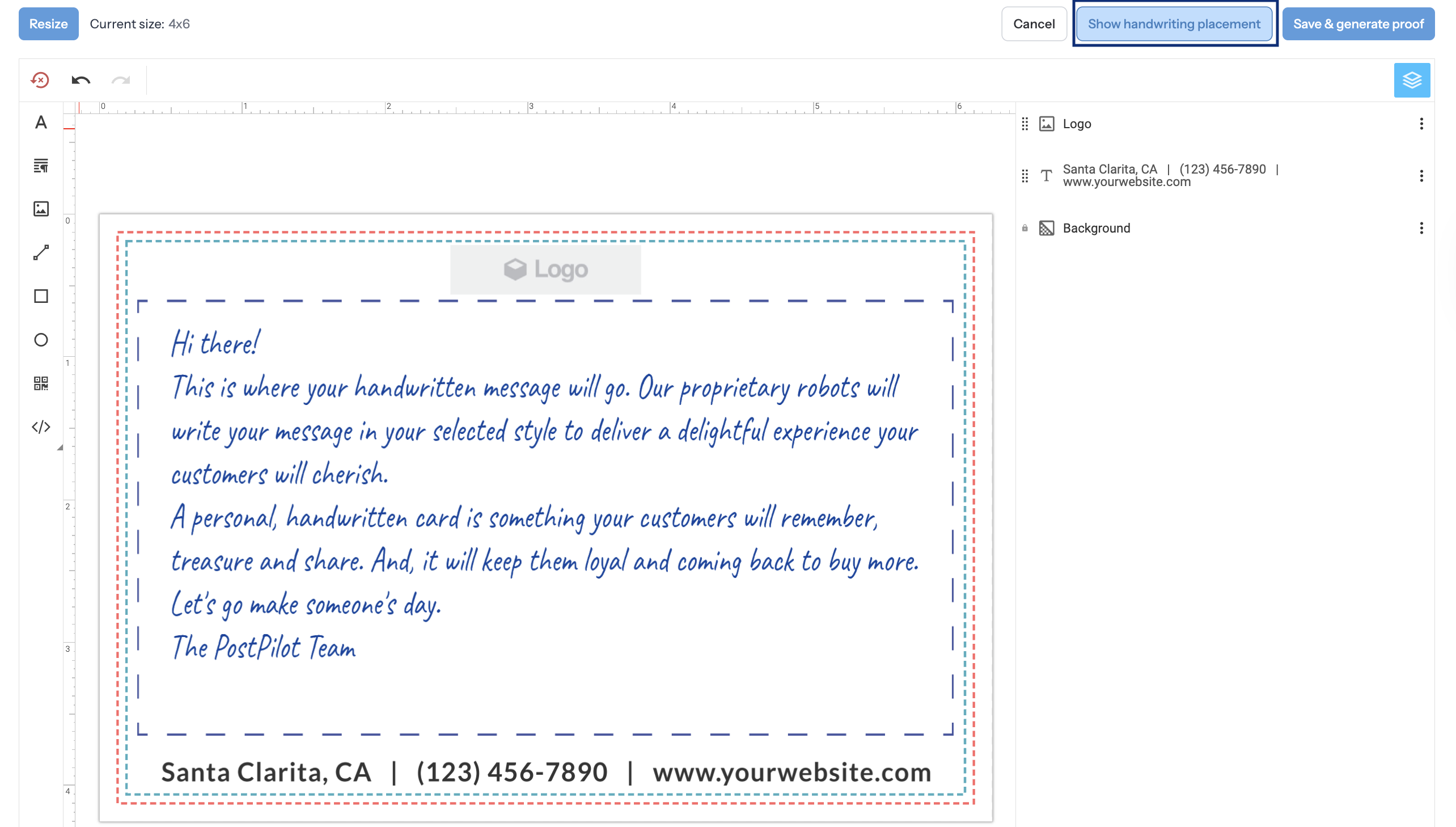 Written Card Example How do I design a handwritten card?